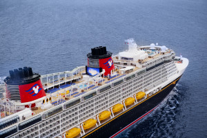 Disney Cruise Ship at Sea