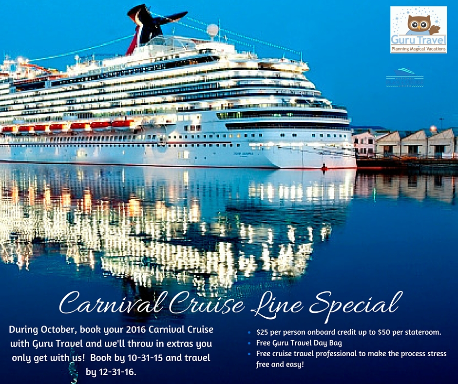 carinival cruise line special offers