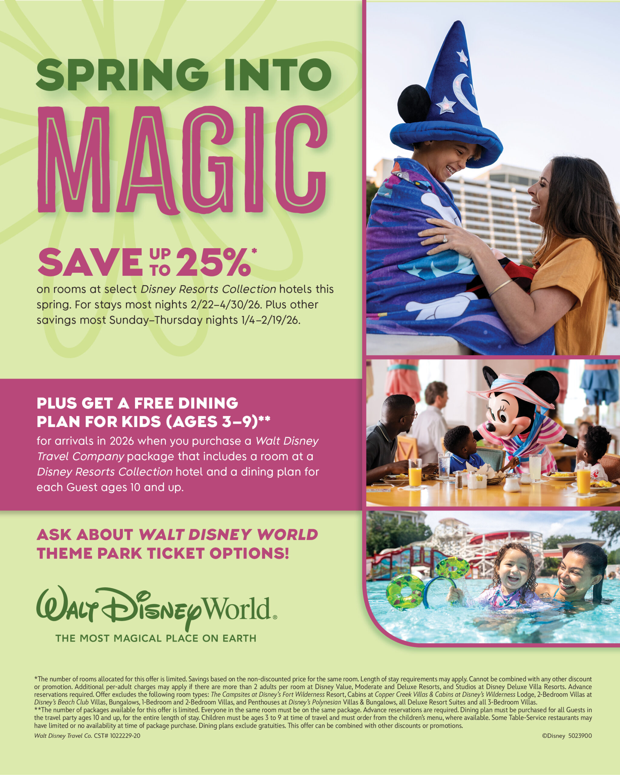 Disney World Special Offers 2026