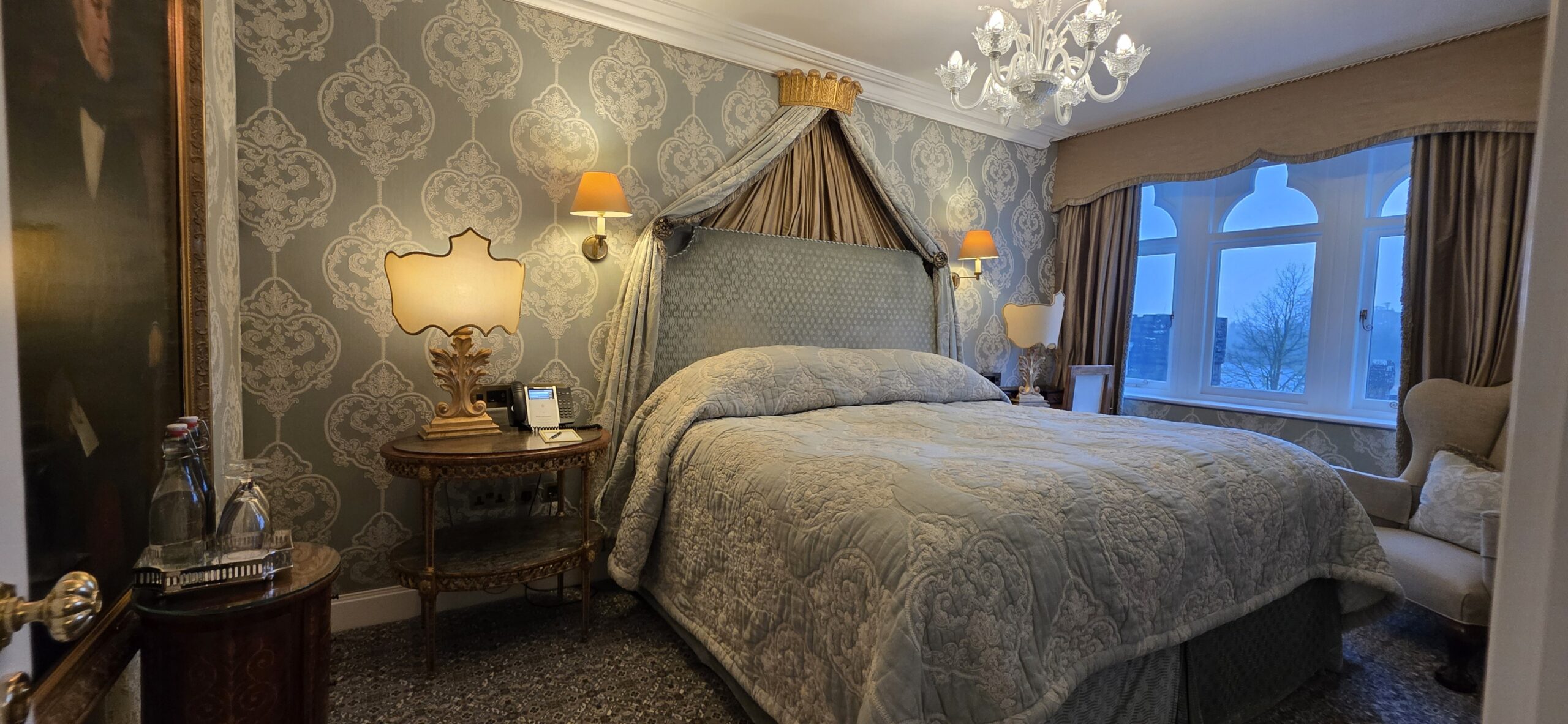 Luxury Suite at Ashford Castle with automatic blinds and heated floors