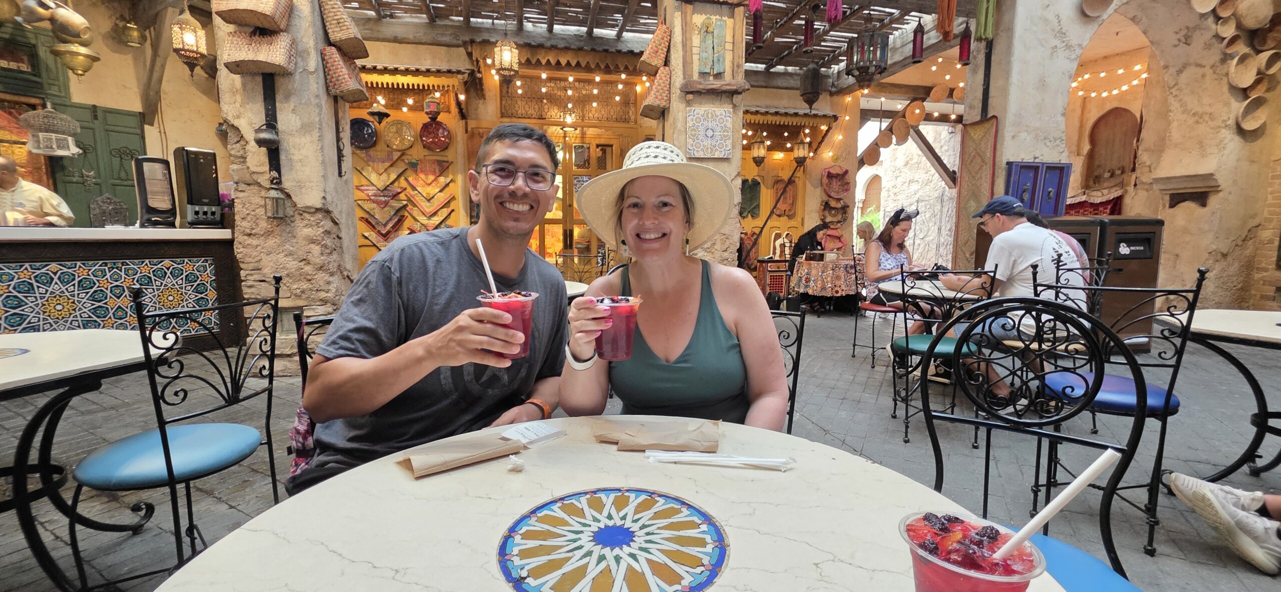 Hand-Made Sangria in the Morocco Pavilion Epcot